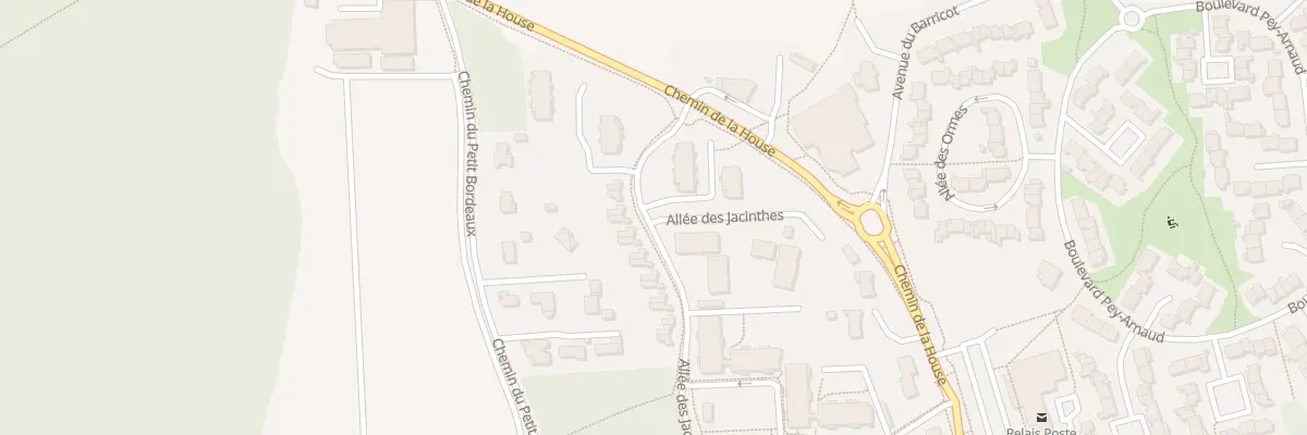 Plan du 8 All des Jacinthes à Canéjan