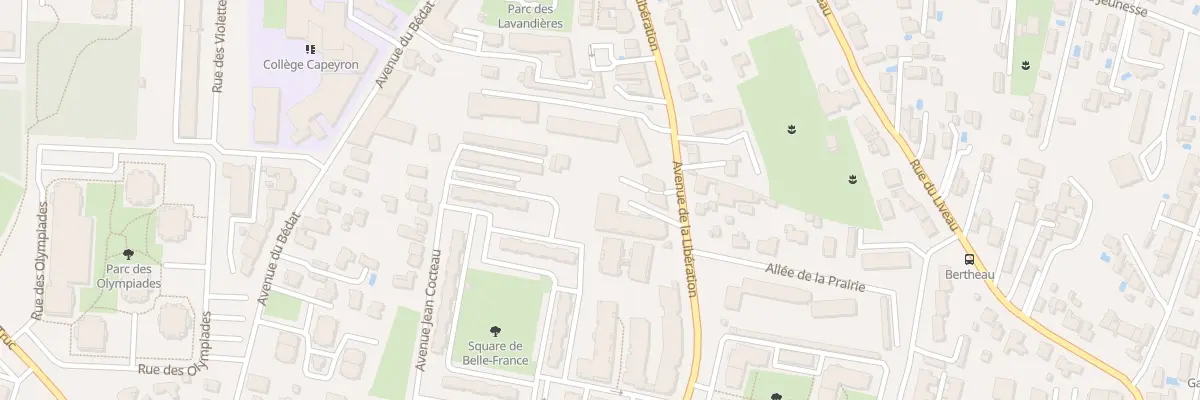 Plan du 66 Av de la Libération à Mérignac