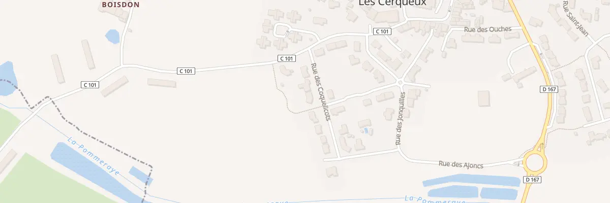 Plan du 8 Rue des Coquelicots aux Cerqueux