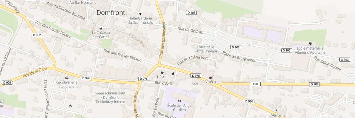 Plan du 5 Rue du Chêne Vert à Domfront en Poiraie