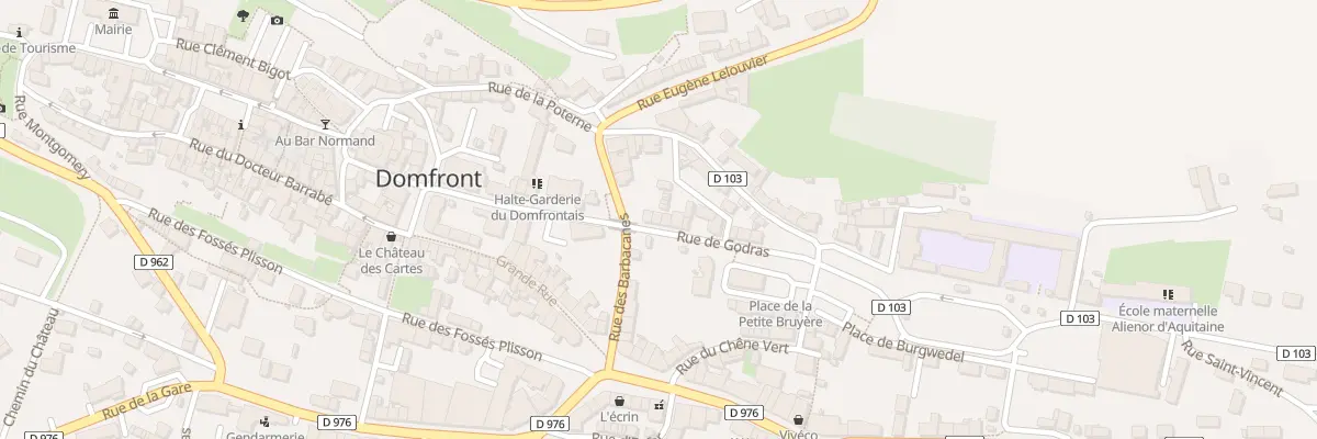 Plan du 11 Rue de Godras à Domfront en Poiraie