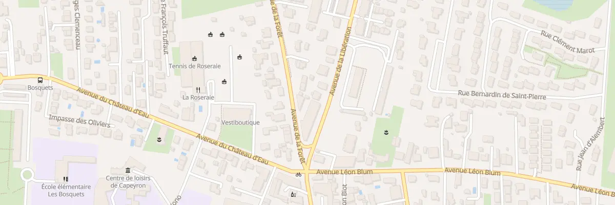 Plan du 100 Av de la Libération à Mérignac