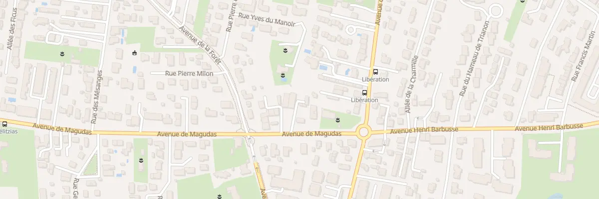 Plan du 15 Av de Magudas à Mérignac