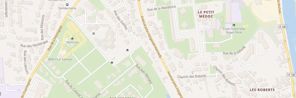 Plan du 26 Av John Fitzgerald Kennedy à Saintes