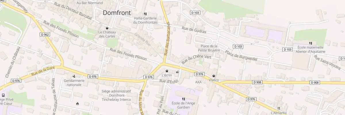 Plan du 3 Rue du Maréchal Foch à Domfront en Poiraie