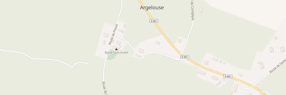 Plan du 131 Rte de Sore à Argelouse
