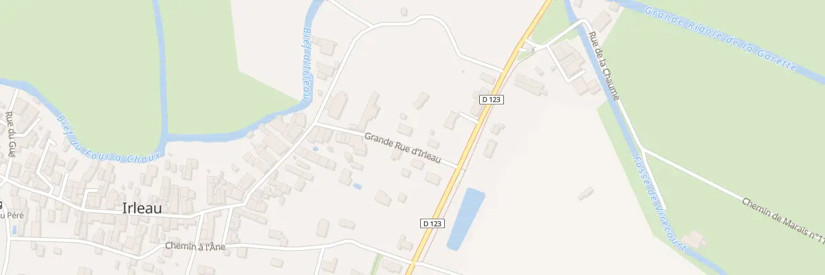 Plan du 89 Gr Grande Rue d’Irleau au Vanneau-Irleau
