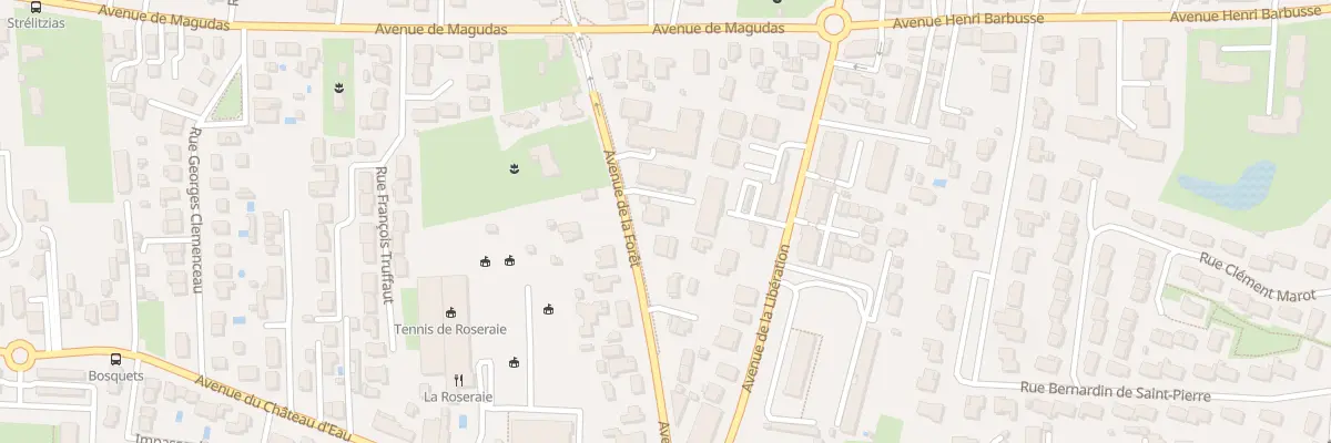 Plan du 21 Av de la Forêt à Mérignac
