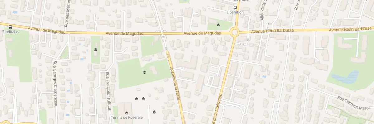 Plan du 25 Av de la Forêt à Mérignac
