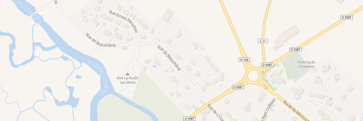 Plan du 6 Rue de Beauchene à La Forêt-sur-Sèvre