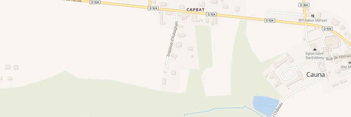 Plan du 157 Imp d’Aubagnan à Cauna
