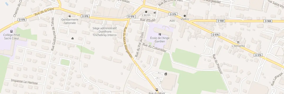 Plan du 11 Rue du Pre au Foin à Domfront en Poiraie