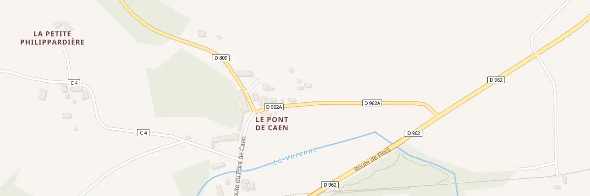 Plan du 244 Rte du Pont de Caen à Domfront en Poiraie