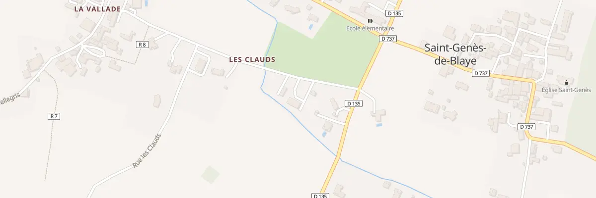 Plan du 76B Les Clauds à Saint-Genès-de-Blaye