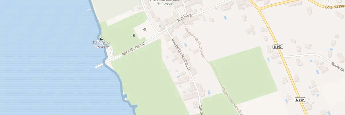 Plan du 6 Rue de la Mandraude à Plassac