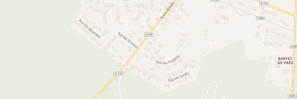 Plan du 30 Rte de Belin à Hostens
