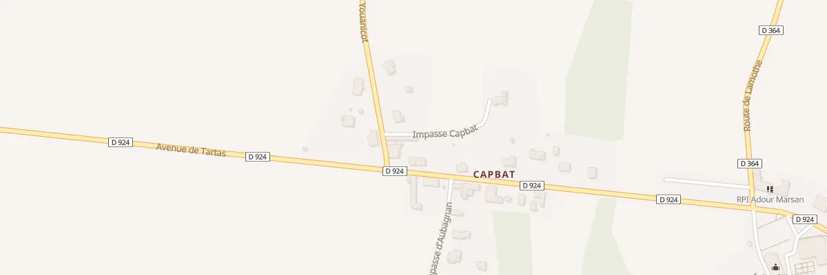 Plan du 36 Rte de Youanicot à Cauna