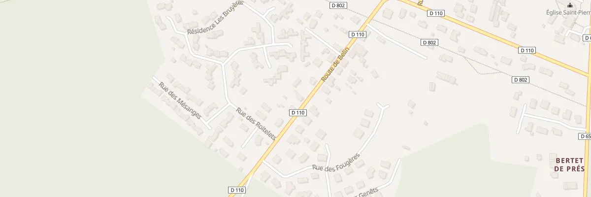 Plan du 27 Rte de Belin à Hostens