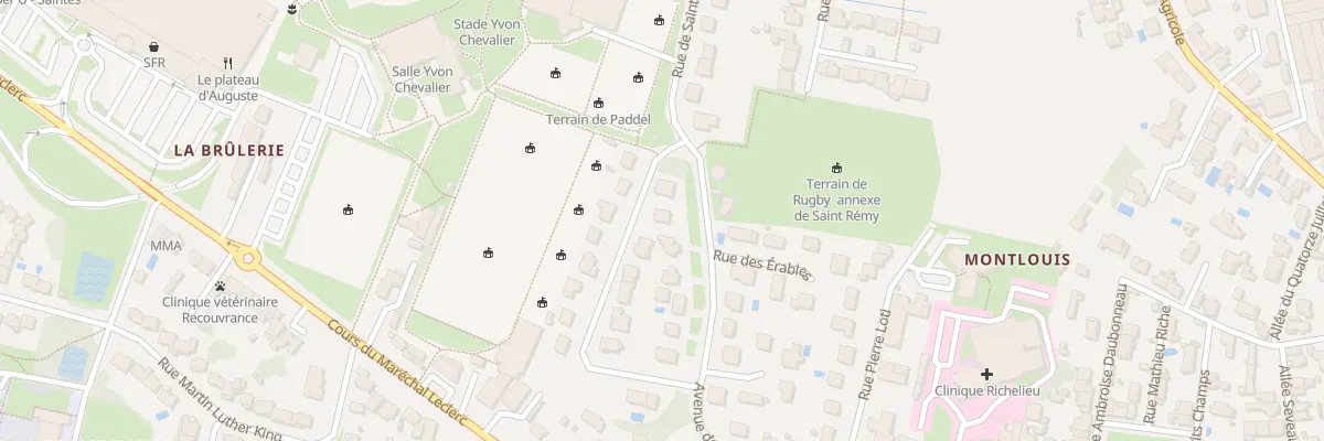 Plan du 12 Rue du Champ Besson à Saintes