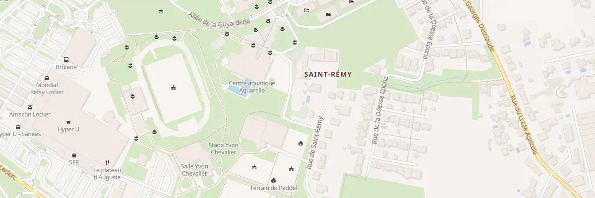 Plan du 5 Rue de Saint Rémy à Saintes