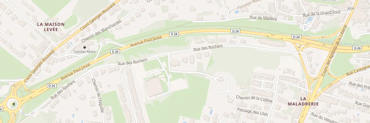 Plan du 15 Rue des Rochers à Saintes