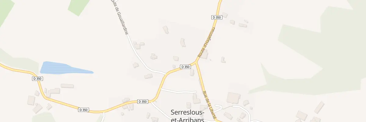 Plan du 14 Dubourg à Serreslous-et-Arribans