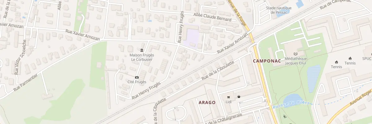 Plan du 15A Rue Xavier Arnozan à Pessac