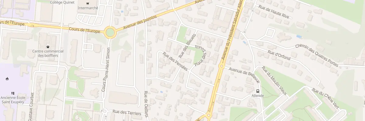 Plan du 6 Rue des Pensées à Saintes