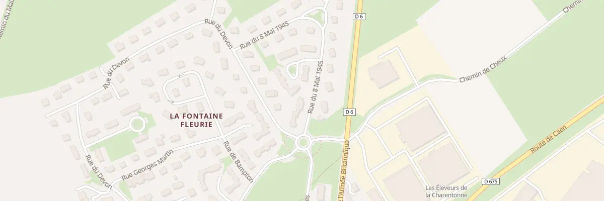 Plan du 7 Rue du 8 Mai 1945 à Villers-Bocage