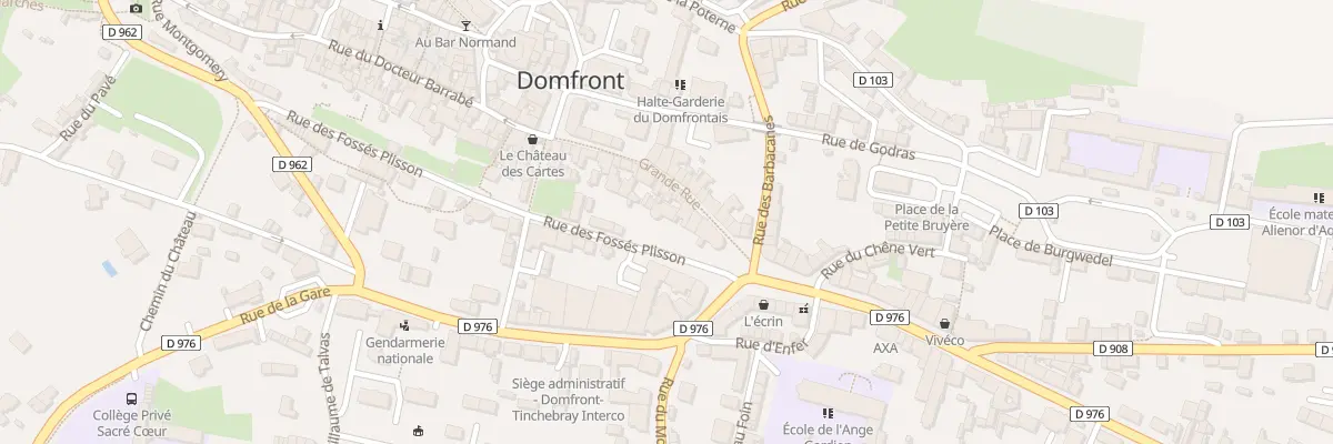 Plan du 32 Grande Rue à Domfront en Poiraie
