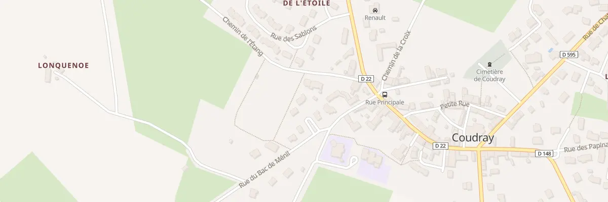 Plan du 2 Pl du Chene à Coudray