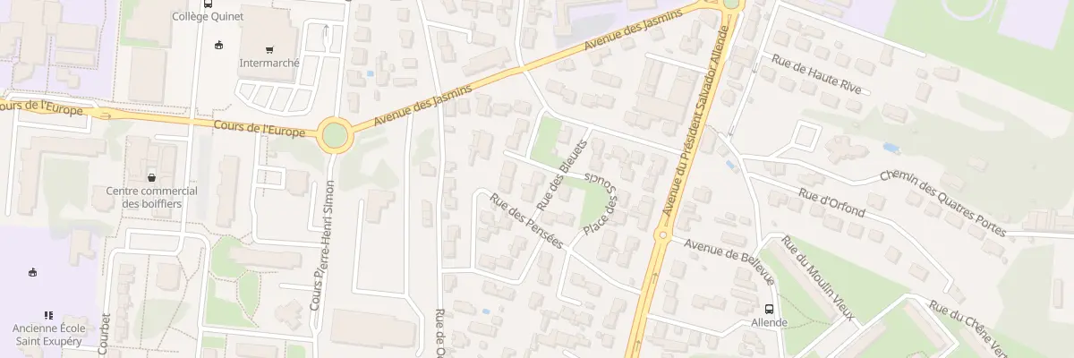 Plan du 4 Rue des Bleuets à Saintes
