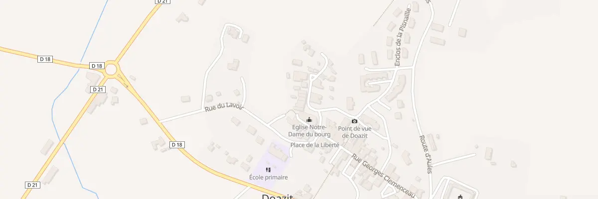 Plan du 21 Rue de la Paix à Doazit