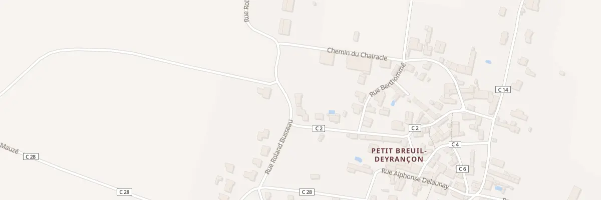 Plan du 12 Rue Roland Busseau à Mauzé-sur-le-Mignon