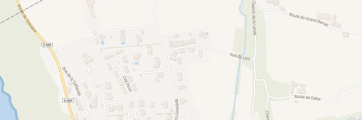 Plan du 24 Rte de Lers-Loumède à Plassac