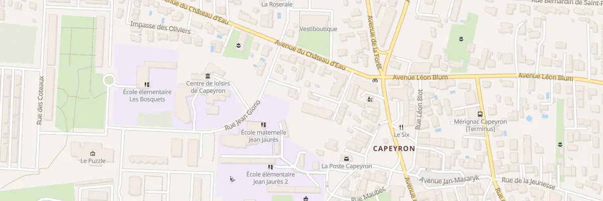 Plan du 2B Av du Château d’Eau à Mérignac