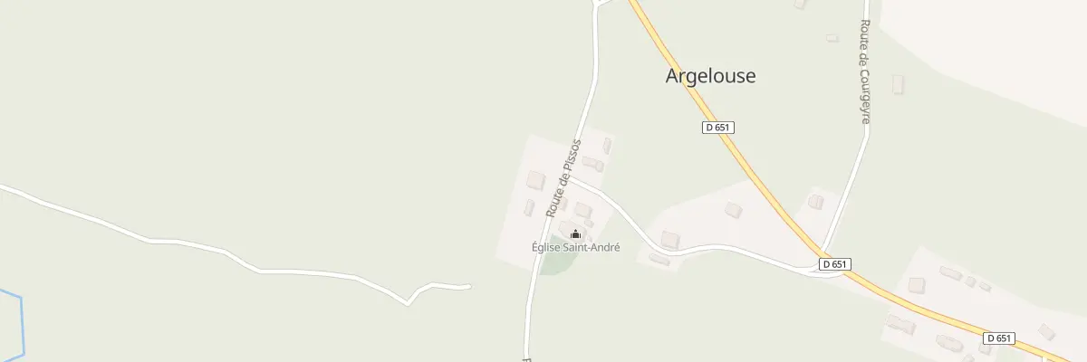 Plan du 6 Rte de Pissos à Argelouse