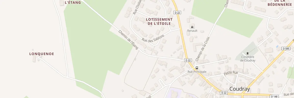 Plan du 8 Rue des Sablons à Coudray