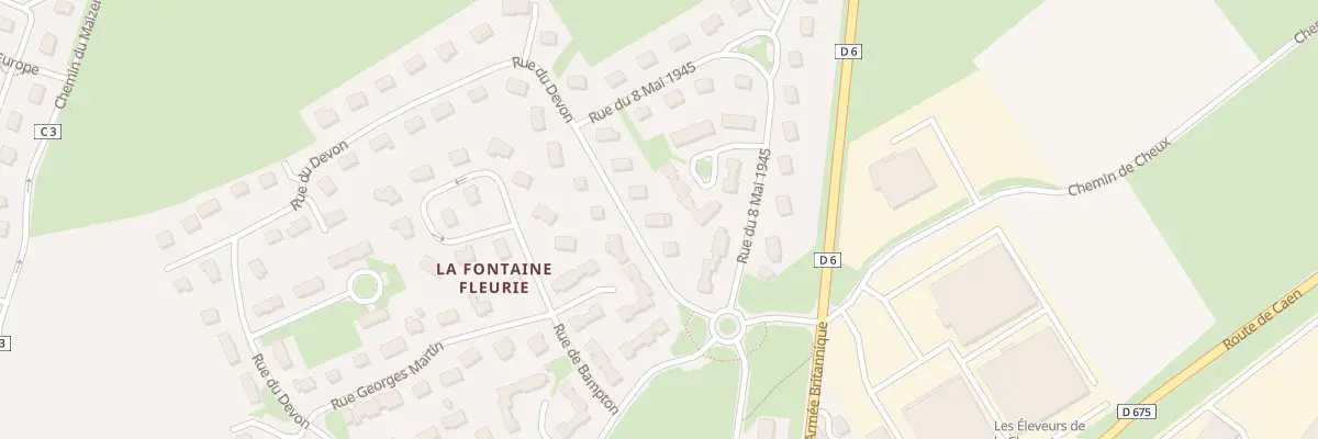 Plan du 4 Rue de Devon à Villers-Bocage