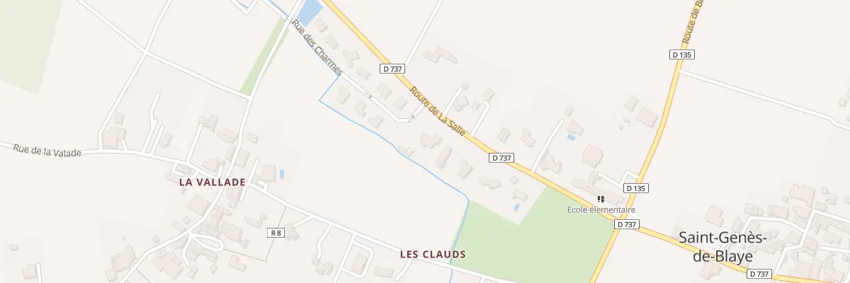 Plan du 245 Rte de La Salle à Saint-Genès-de-Blaye
