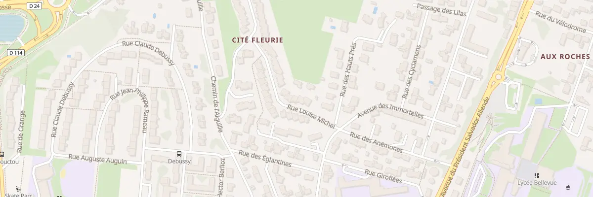 Plan du 6 Rue Louise Michel à Saintes
