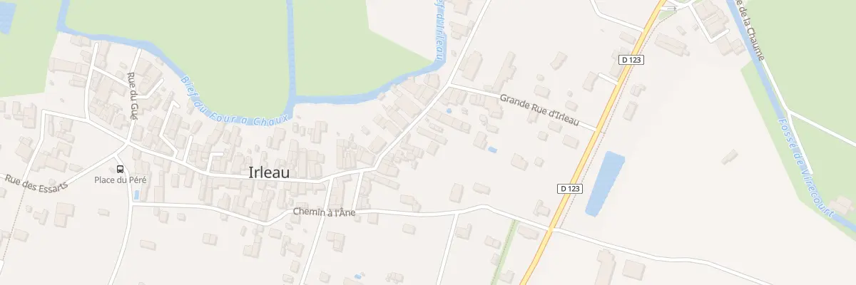 Plan du 54 Gr Grande Rue d’Irleau au Vanneau-Irleau