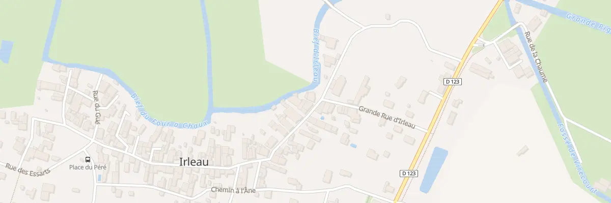 Plan du 75 Gr Grande Rue d’Irleau au Vanneau-Irleau