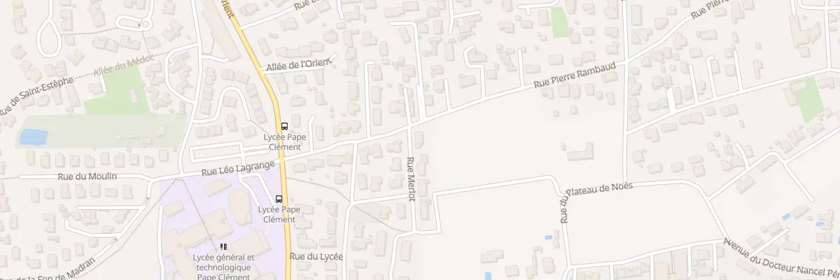 Plan du 1 Rue du Merlot à Pessac