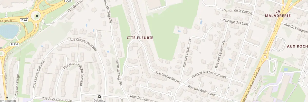 Plan du 16 Rue Louise Michel à Saintes