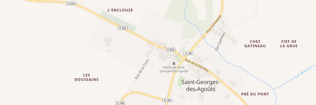 Plan du 1 Rue de la Croix à Saint-Georges-des-Agoûts
