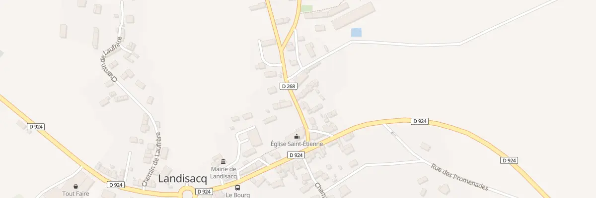 Plan du 8 Rue de l’Eglise à Landisacq