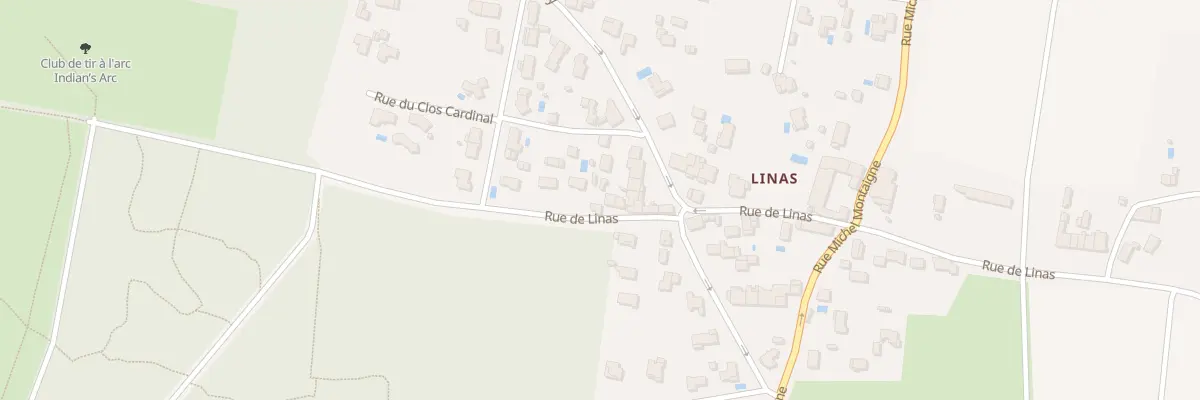 Plan du 109 Rue de Linas à Blanquefort