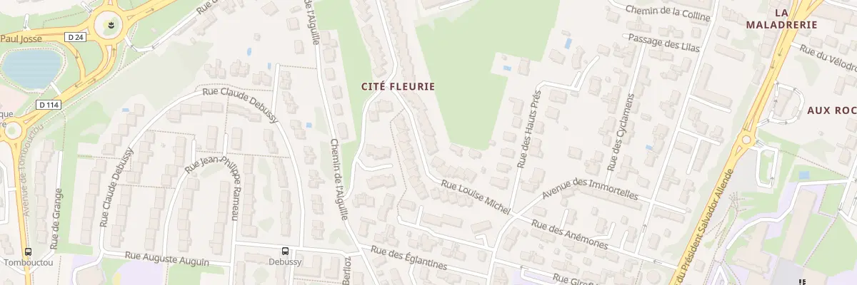 Plan du 14 Rue Louise Michel à Saintes