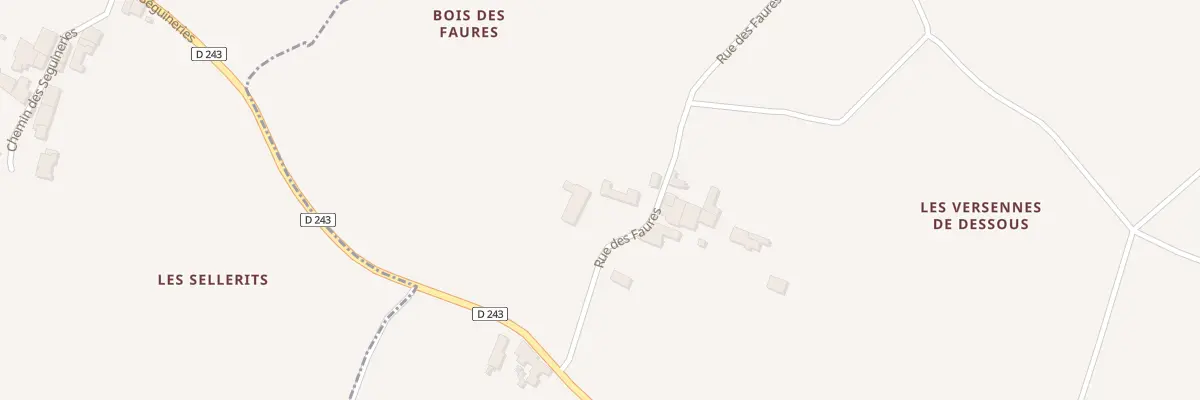 Plan du 11 Rue des Faures à Villars-en-Pons
